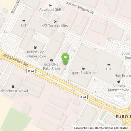 Standortübersicht der Tankstelle Jutta Handmann in 53879 Euskirchen