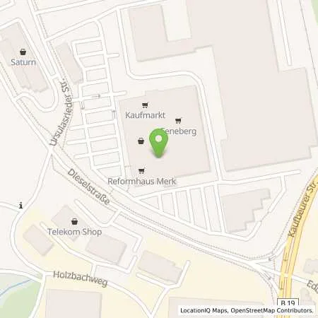 Standortübersicht der Tankstelle Kaufmarkt Kempten in 87437 Kempten