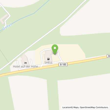 Standortübersicht der Benzin-Super-Diesel Tankstelle: Shell Ballenstedt Auf Der Hohe 2 in 06493, Ballenstedt