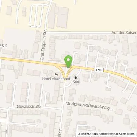 Standortübersicht der Tankstelle star Tankstelle in 51147 Köln