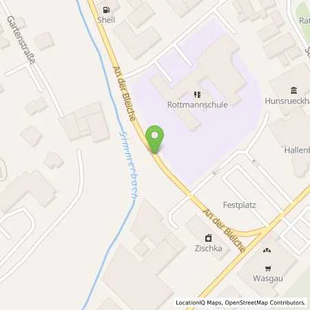 Standortübersicht der Tankstelle Shell Simmern An der Bleiche 3 in 55469 Simmern