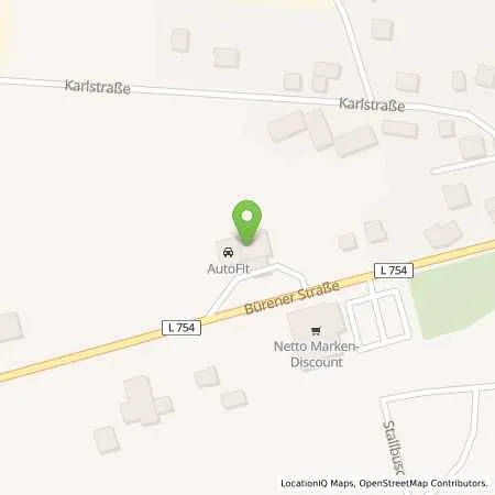 Standortübersicht der Tankstelle Christian Schütte in 33181 Bad Wünnenberg