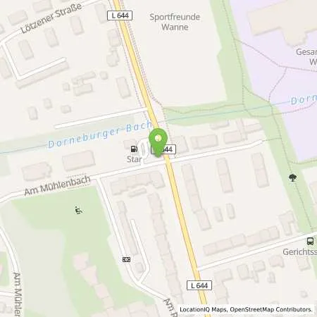 Standortübersicht der Tankstelle star Tankstelle in 44649 Herne