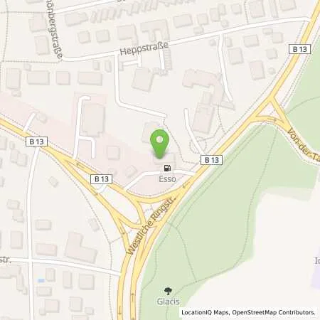 Standortübersicht der Tankstelle Esso Tankstelle in 85049 INGOLSTADT