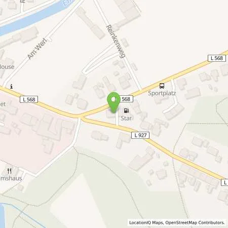 Standortübersicht der Tankstelle star Tankstelle in 33378 Rheda-Wiedenbrück