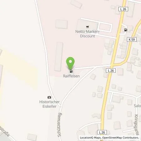 Standortübersicht der Tankstelle Tankstelle Hillesheim in 54576 Hillesheim