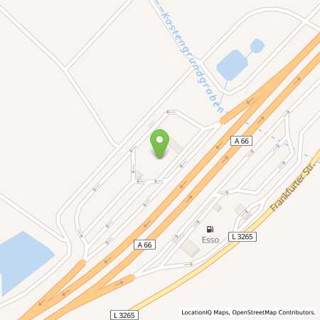Standortübersicht der Benzin-Super-Diesel Tankstelle: Esso Tankstelle in 65439, FLOERSHEIM