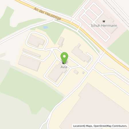 Standortübersicht der Benzin-Super-Diesel Tankstelle: AVIA Tankstelle in 91757, Treuchtlingen