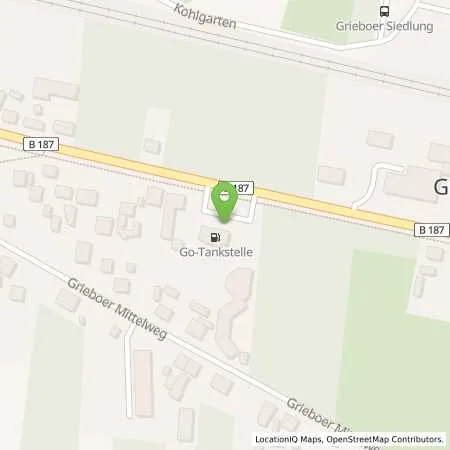 Standortübersicht der Tankstelle Gulf Griebo in 06886 Wittenberg