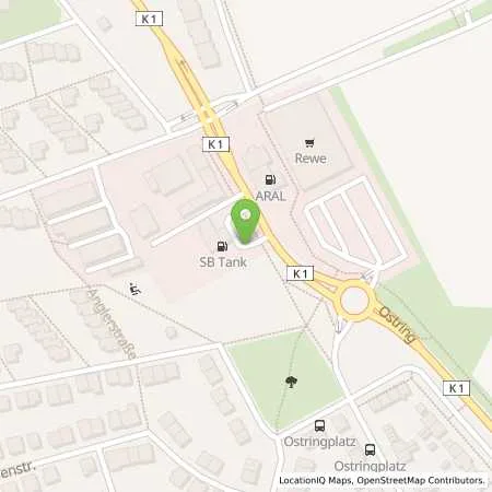 Standortübersicht der Tankstelle SB Ludwigshafen Oppauer Straße 108 in 67069 Ludwigshafen