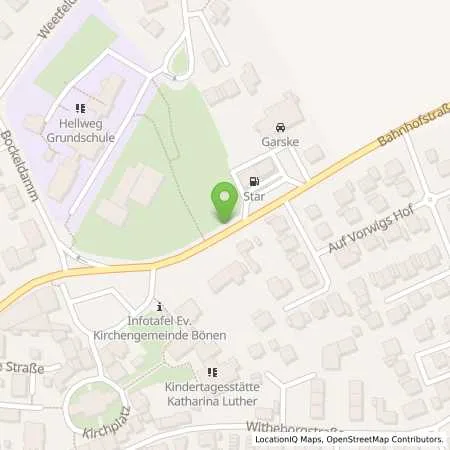 Standortübersicht der Tankstelle star Tankstelle in 59199 Bönen