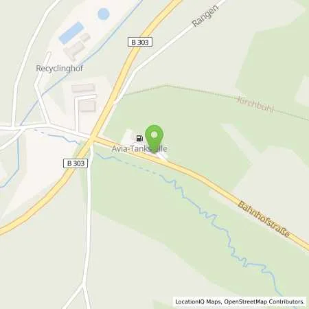 Standortübersicht der Tankstelle AVIA Xpress Station in 95493 Bischofsgrün