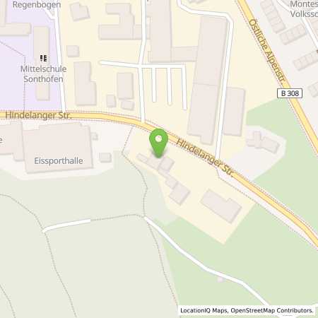 Standortübersicht der Benzin-Super-Diesel Tankstelle: BayWa Tankstelle Sonthofen I in 87527, Sonthofen