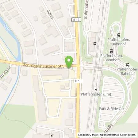 Standortübersicht der Tankstelle BayWa Tankstelle Pfaffenhofen a.d. Ilm in 85276 Pfaffenhofen a.d. Ilm