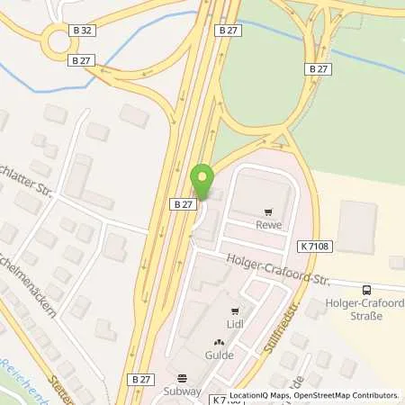 Standortübersicht der Tankstelle Aral Tankstelle in 72379 Hechingen