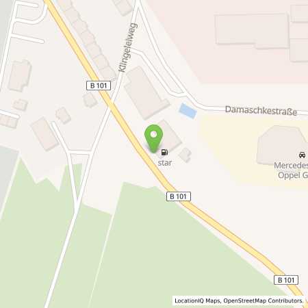 Standortübersicht der Benzin-Super-Diesel Tankstelle: star Tankstelle in 08280, Aue