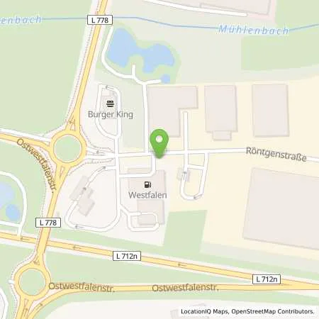 Standortübersicht der Tankstelle Kai Spilker in 32052 Herford