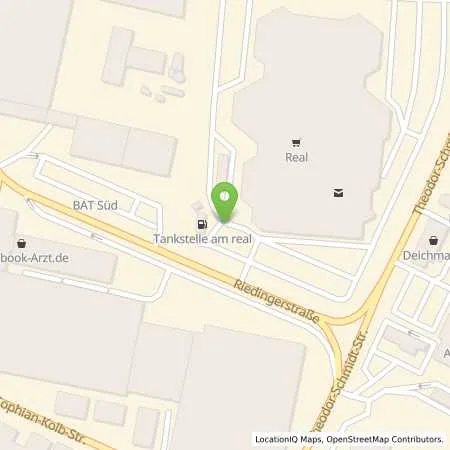 Standortübersicht der Tankstelle Supermarkt-Tankstelle am real,- Markt BAYREUTH RIEDINGER STR. 21 in 95448 Bayreuth