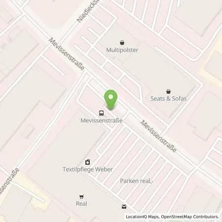 Standortübersicht der Tankstelle Supermarkt-Tankstelle KREFELD MEVISSENSTR. 60 in 47803 KREFELD