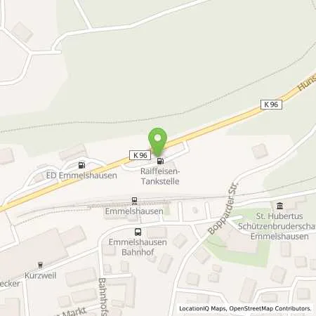 Standortübersicht der Tankstelle Stefan Bublies in 56281 Emmelshausen