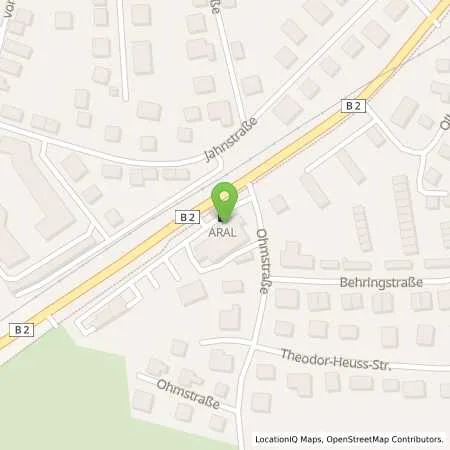 Standortübersicht der Tankstelle Aral Tankstelle in 90542 Eckental