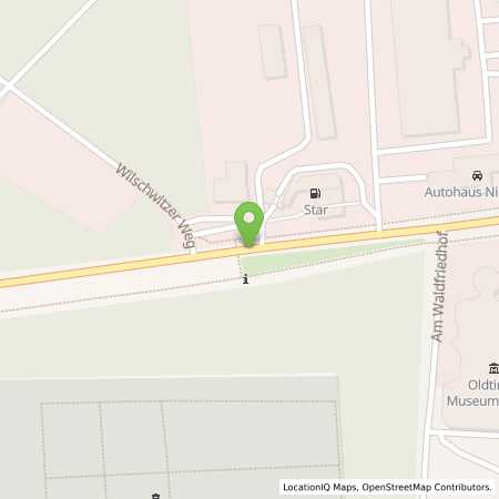 Standortübersicht der Benzin-Super-Diesel Tankstelle: star Tankstelle in 03172, Guben