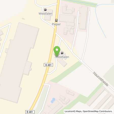 Standortübersicht der Benzin-Super-Diesel Tankstelle: Volker Happe in 48157, Münster