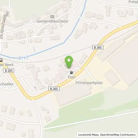 Standortübersicht der Tankstelle Esso Tankstelle in 53940 HELLENTHAL