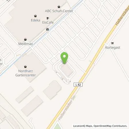 Standortübersicht der Tankstelle JET WERNIGERODE HALBERSTAEDTER STRASSE 7 in 38855 WERNIGERODE