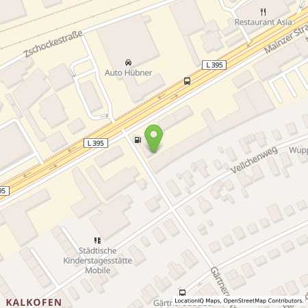 Standortübersicht der Benzin-Super-Diesel Tankstelle: Winkler-Kaiserslautern in 67657, Kaiserslautern