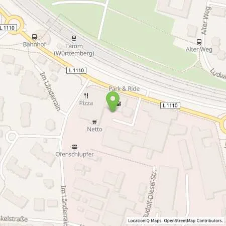 Standortübersicht der Tankstelle Shell Tamm Bahnhofstr. 26 in 71732 Tamm