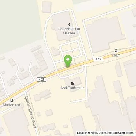 Standortübersicht der Tankstelle Aral Tankstelle in 24113 Kiel