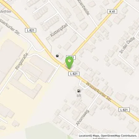 Standortübersicht der Tankstelle Bft Kamen Wasserkurler Straße 8 in 59174 Kamen