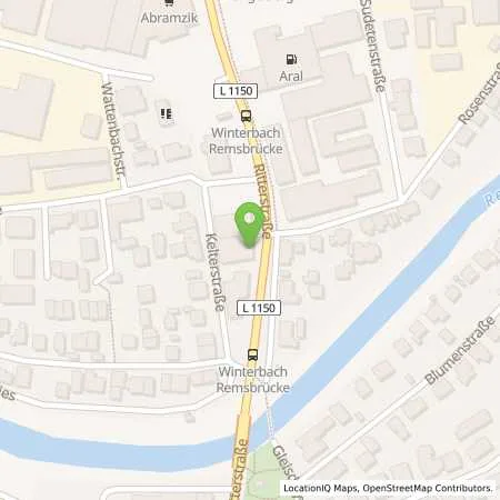 Standortübersicht der Tankstelle Esso Tankstelle in 73650 WINTERBACH