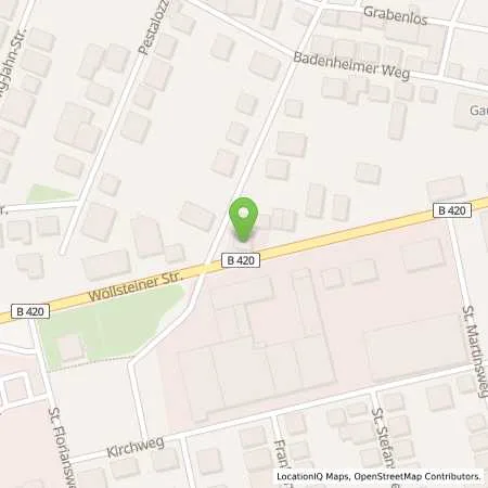 Standortübersicht der Tankstelle Aral Tankstelle in 55599 Gau-Bickelheim