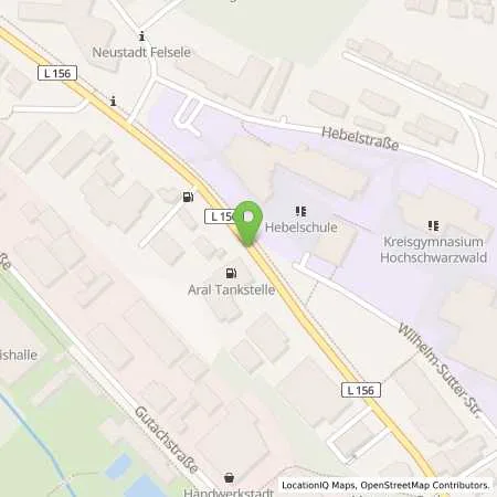 Standortübersicht der Tankstelle Aral Tankstelle in 79822 Titisee-Neustadt