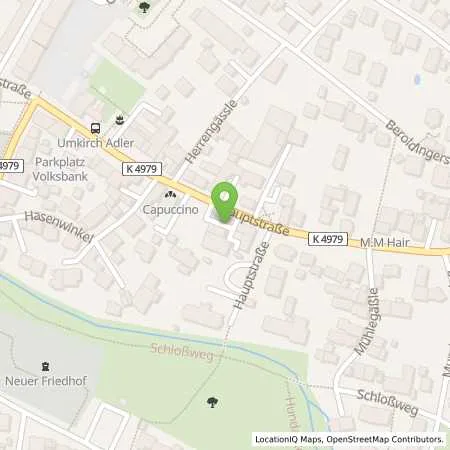 Standortübersicht der Tankstelle Esso Tankstelle in 79224 UMKIRCH