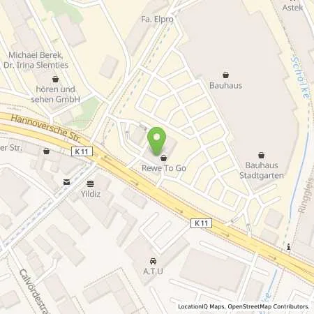 Standortübersicht der Tankstelle Aral Tankstelle in 38114 Braunschweig