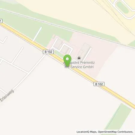 Standortübersicht der Tankstelle TotalEnergies Premnitz in 14727 Premnitz