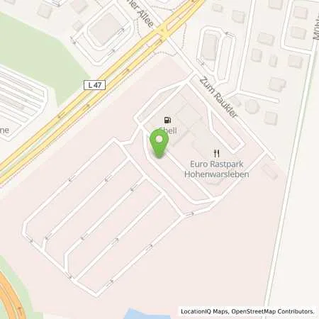 Standortübersicht der Tankstelle Shell Hohe Boerde Zum Raukler in 39326 Hohe Boerde