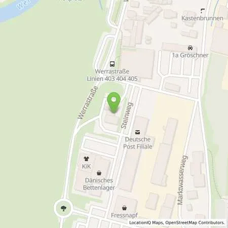 Standortübersicht der Tankstelle TotalEnergies Meiningen in 98617 Meiningen