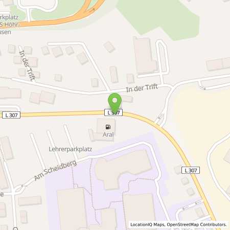Standortübersicht der Benzin-Super-Diesel Tankstelle: Aral Tankstelle in 56203, Höhr-Grenzhausen
