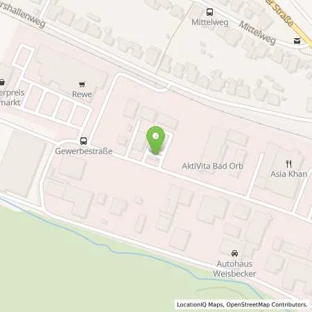 Standortübersicht der Tankstelle AVIA XPress Automatenstation in 63619 Bad Orb