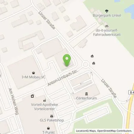 Standortübersicht der Tankstelle Vorteiltank Unkel in 53572 Unkel
