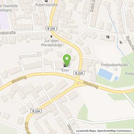 Standortübersicht der Tankstelle Esso Tankstelle in 42329 WUPPERTAL
