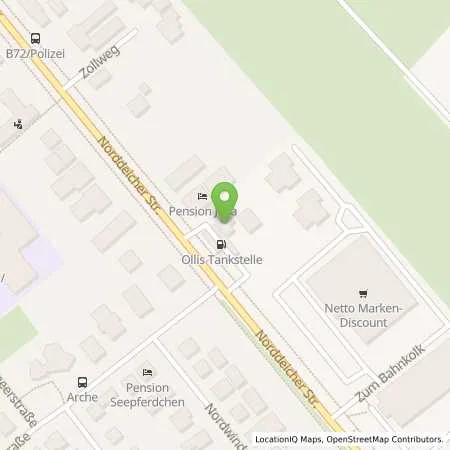 Standortübersicht der Tankstelle Tankshop Norddeich GmbH in 26506 Norden / Norddeich