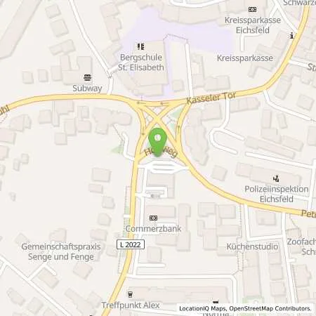 Standortübersicht der Tankstelle Honsel TS Heiligenstadt in 37308 Heilbad Heiligenstadt