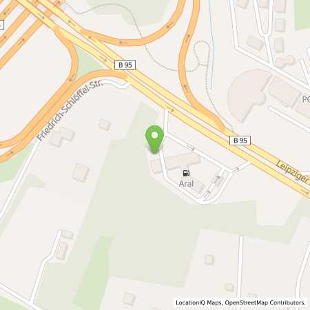Standortübersicht der Benzin-Super-Diesel Tankstelle: Aral Tankstelle in 09114, Chemnitz