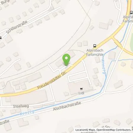 Standortübersicht der Tankstelle bft-Tankstelle Autohaus Roth in 72275 Alpirsbach