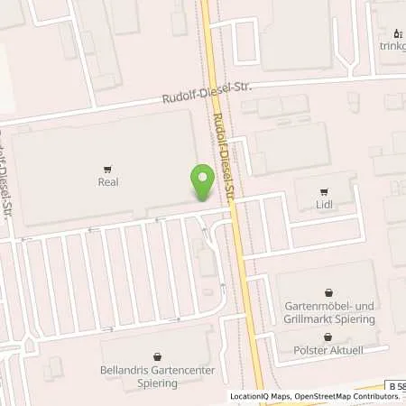 Standortübersicht der Tankstelle Supermarkt-Tankstelle WESEL RUDOLF-DIESEL-STR. 7 in 46485 WESEL